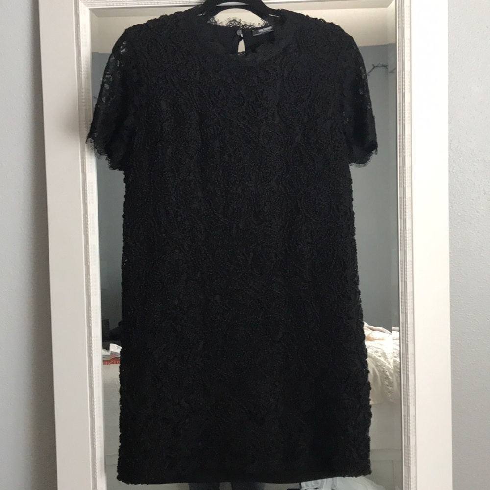 Zara Black Lace Mini Dress